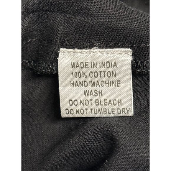 Yaza Womens Polka Dot Patterned Dress With 3/4 Sleeves & Pockets Black/White L - Picture 7 of 9